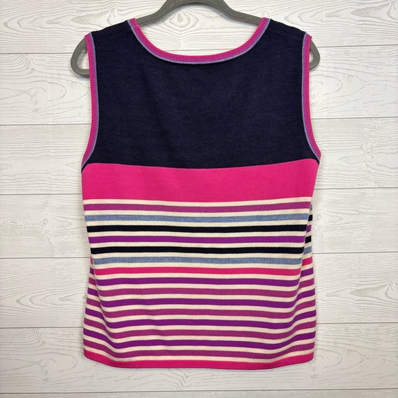 Escada Stripe Wool/Cashmere Blend Sweater Set Size 46 (XXL) - Picture 11 of 14